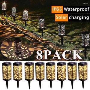 Solar Lights Outdoor With Panel Pathway IP65 Waterproof Garden Auto ON/Off For Landscape Patio Decor