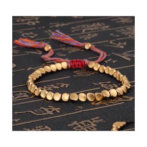 Bangle Designer Bracelets Women Men Hand Made Size Creative Tassel Gold Bracelet Healing Gemstone Fashion Jewelry Drop Delivery Dhbqa