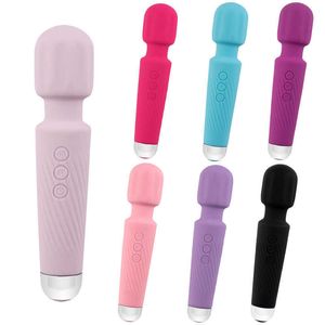 sex toy massager New vibrator strong shock charging AV massage stick special-shaped head female masturbation adult