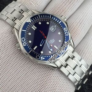 Ny 212 30 41 20 01 001 Blue Bezel Black Dial 007 James Bond Limited Edition Miyota 8215 Automatisk herrklocka rostfritt stål Watc275T