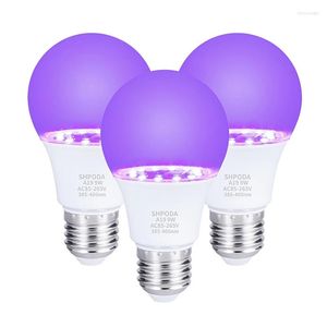 3st 10W Ultraviolet UV -gl￶dlampa Fluorescerande detekteringslampa Svart ljusbl￥ E26 110V 220V f￶r DJ Party Decoration