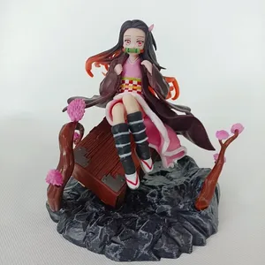 減圧おもちゃデーモンスレイヤーカマドアニメフィギュアカマドネズコPVCアクションフィギュアトイキメットヤイバ彫像大人の収集可能なモデルドール