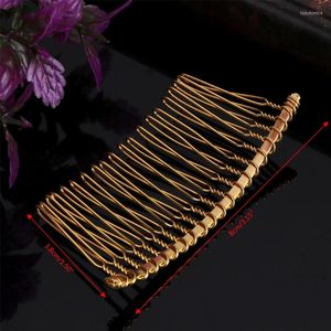 Hair Clips Wedding Veil Side Comb Metal Blank DIY 20 Teeth Bridal Accessory