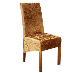 Fodere per sedie Shining Velvet El Home Dining Elastic Spandex Chairs Blu Golden Grey Pink