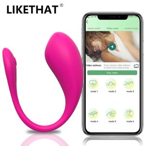 Güzellik Ürünleri Seksi Oyuncak Vibratör Kadınlar için Bluetooth Giyim Titreşimli Yumurta Kablosuz Uygulama Kontrolü Bullet Vibratörler Vajinal Top Klitoris Stimülatör