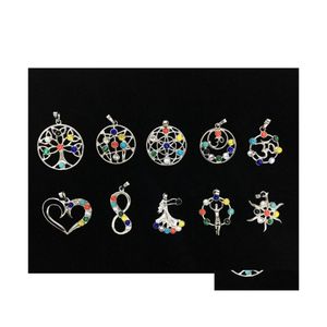 Charms 7 Chakra Kamienne koraliki wisiorek joga