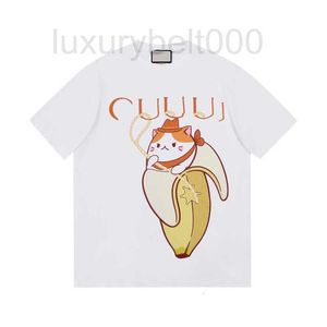 Damen T-Shirt Designer New Banana Baby bedrucktes T-Shirt lässig Damen vielseitig einfach V95Y