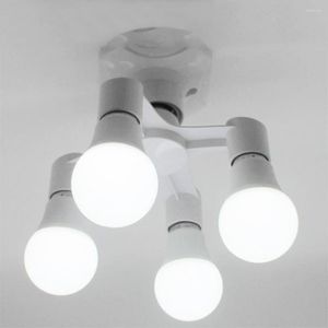 Lampa uchwyty na gniazdo uchwytu lampy 3 w 1/4 1/5 1 E27 do podstawowego rozdzielacza LED Załączanie światła LED