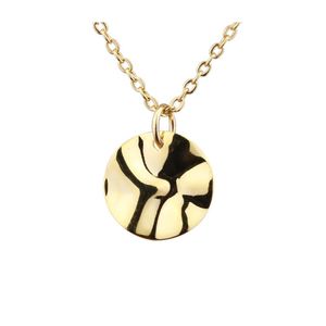 Pendant Necklaces Round Irregar 14K Gold Plated Necklace Fashion Elegant Gift For Woman Jewelry Drop Delivery Pendants Dhbgv