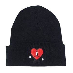 bad bunny Cappelli invernali personalizzati con berretti lavorati a maglia unisex Designer berretti da pescatore cappello per donna uomo con tesa ricamata