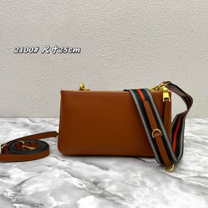 Danies Clutch Designer torebka skórzana pasek na ramię w podwójnym zamek błyskawiczny Crossbody Nowy 2022