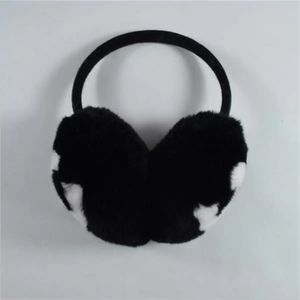 Muffs Classic Ear Winter Earmuffs Female Rabbit Fleece Brand Fashion Designer Warm Plush Muffs