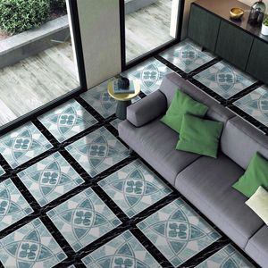 Wall Stickers Living Room Tile Parquet Floor Sticker Non-slip Thick Self-adhesive PVC Waterproof Decor Mat 40/50/60m Square