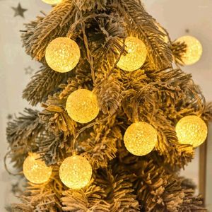 Christmas Decorations 1.5M 10 Led String Lights Ball Outdoor Wire Holiday Waterproof Fairy For Navidad Tree Decoration