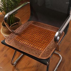 Stol täcker sommaren Mahjong Mat Seat Cushion Office Computer Bamboo Non-Slip Car Cool Back Back