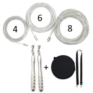 Jump Ropes CROSSROPE Rope Similar Function Fast Lock System Skipping 3x 4mm 6mm 8mm TPU Steel Cord Set With EVA Case2664