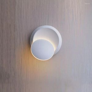 Lampada a parete a rotazione semplice illuminazione interno casa soggiorno cucina studia camera da letto comodino ufficio balcone per bagno