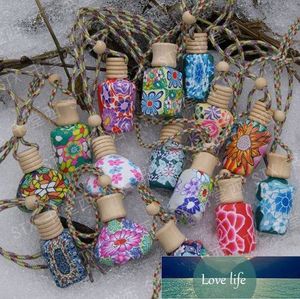 15 ml Car hang decoration ceramic Polymer clay essence oil Perfume bottle Hang rope empty bottle XB1