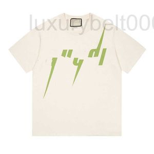 Damen T-Shirt Designer 22 Sommer Luxus New Laser Pattern Print Kurzarm T-Shirt Baumwolle QKTH