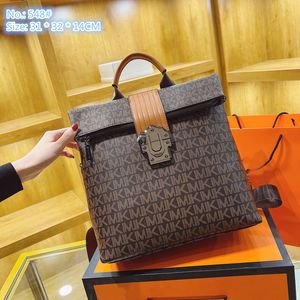 Wholesale ladies shoulder bags 2 colors street trend letter printing fashion handbag personalized zipper folding backpack outdoor travel leisure leather bag 548#