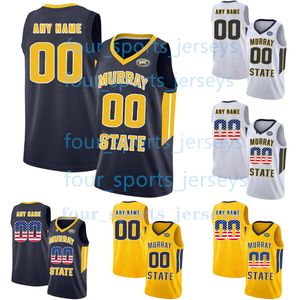 Personalizzato NCAA Murray State Racers College Basket JA MORANT Quincy Anderson DJ Burns Patrick Chew Jaxon Edwards Marlon Lestin Brian Moore Jr. Justin Morgan