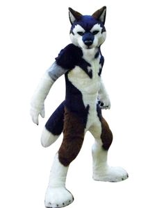 2022 Średnia długość futra Husky Dog Fox Mascot Costume Walk