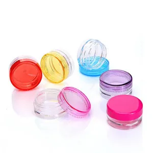 3g 5g Mini Plastic Containers Jar Box Transparent Bottle Empty Cosmetic Cream Jars 3ml 5ml Container