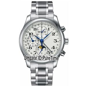 Ny masterkollektion L2 773 4 78 6 Perpetual Calendar Automatic Moon Phase DayDate Mens Watch rostfritt stålklockor 163C3243D