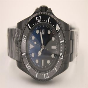 All Black Men Watch Sea-Dweller Bezel 43 mm ze stali nierdzewnej 116660BKSO Automatyczne D-Cameron Diver Mens Watches WRI307G