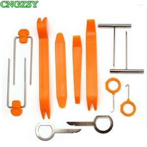 Car Wash Solutions 12pcs Plastic Panel Remove Kits Auto Radio Door Clip Trim Dash Audio Removal Installer Pry Repairing Vehicle Tools K01