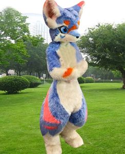 Blue Husky Fox Średnia futro One Mascot Costume Walk