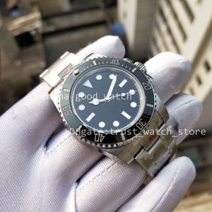 Orologio da uomo GMF Factory 40 mm Cal.3130 Movimento automatico Lunetta in ceramica nera Quadrante nero Senza data Uomo GMf 904L Acciaio zaffiro Impermeabile Luminoso Orologio da polso subacqueo