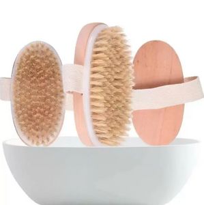 Bants Brush Dry Skin Body Soft Natural Bristh Spa The Brushes деревянные куча для душа спа -щетки без ручки FY5034 SS1221