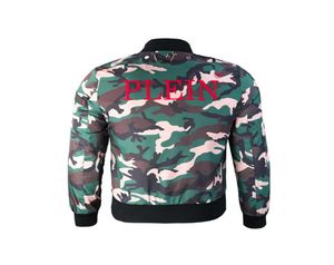 Plein Bear Winter Military Jacket Outwear Mens Cotton Padded Pilot Army Bomber Jacket Coat Casual Baseball Jackets Varsity Jackets2401352