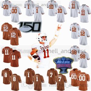 Custom S-6XL NCAA Texas Longhorns Football Jersey 19 Cole Lourd 27 Colin Page 86 Paxton Anderson 81 Juan Davis 64 Michael Balis 53