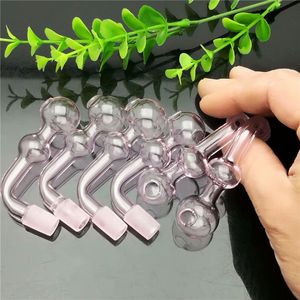 Hot-Selling Pink Double-Bubble Glass Cooker Wholesale Bongs Oil Burner Pipes Water Pipes Rigs Rökning
