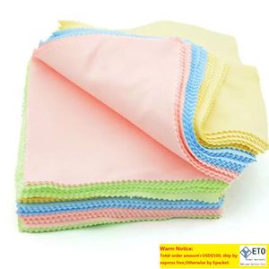 Microfiber Cleaning Cloths Phones Computer Laptop Glasses Cloth Lens Eyeglasses Wipes Dust Washing Cloth 100 pcslot