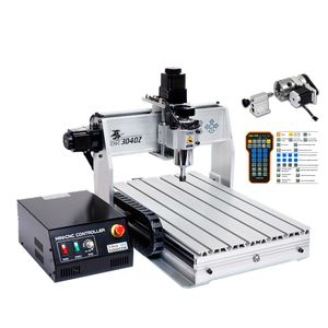 FAI DA TE CNC 3060 3040 3020 4020 6020 5 assi 4 assi 3 assi Macchina per incidere del legno 400 w USB Fresatura Tornio Router di metallo Telaio in alluminio