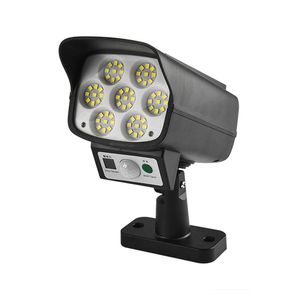 Lampada da parete solare 63LED Lampione stradale da esterno Sensore di movimento PIR con telecomando intelligente Lampade da parete impermeabili per la decorazione del giardino