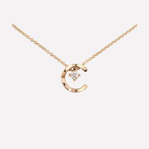Chan 5 Kolye Lüks İnce Mücevher Zinciri Kolye Kouting K Gold Heart Tasarımcı Bayanlar Moda Coco Crush Paketleme Kutusu
