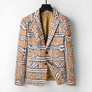 23SS Mens 정장 패션 디자이너 Blazers Man 클래식 캐주얼 플로럴 프린트 럭셔리 재킷 긴 슬리브 슬림복 코트 #123