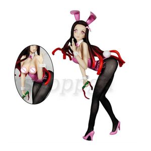 Giocattolo di decompressione Figura dell'uccisore di demoni Kamado Nezuko Anime Bunny Girl Action Figure in PVC Giocattolo Lama del demone Distruzione Modalità di raccolta per adulti