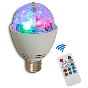 RGB LED Disco Ball DJ Party Light Effect Rotating Musical Christmas Lights E27 Disco Ball Lamp Sound Activated LED Party Night Light For Holiday Wedding Birthday