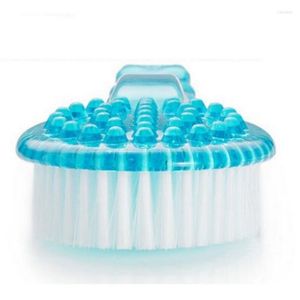 Bath Accessory Set Massager Back Spplastic Bristle Shower Long Natural Body Brush Bathsilicon Scrubber