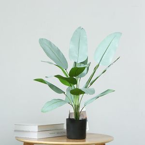 Fiori decorativi Foglie di banano in plastica Pianta imitazione Alberi finti Piante in vaso per interni ed esterni Sale per matrimoni Centri commerciali Casa