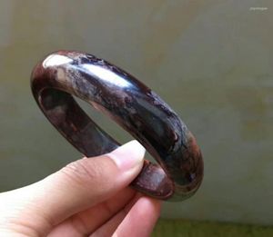 Bangle Oryginalne naturalne królewskie rzadkie klejnoty sugilite kamienne kobiety wewnętrzna średnica 60 mm