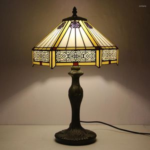 Lampy stołowe Tiffany witraże do salonu wystrój łóżka nocne jadalnia Turcja