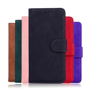 Skin Feel Plain Wallet Cases For Samsung S23 Ultra Plus A14 5G M13 4G M33 M53 Galaxy M23 F23 A23 Fashion Vintage Retro Leather Credit ID Card Holder Magnet Cover Pouch