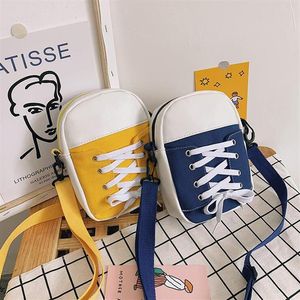 Whole-Canvas Shoulder Bags Shoelaces Bind Crossbody Causal Cool Girl New Style Canvas Bag215L