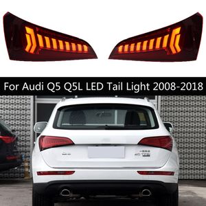 Светодиодные светодиодные задние фонари динамический индикатор поворота индикатор поворота для задней лампы для Audi Q5 Q5L Светодиодный хвостовой свет 2008-2018 FOG обратные парковки.